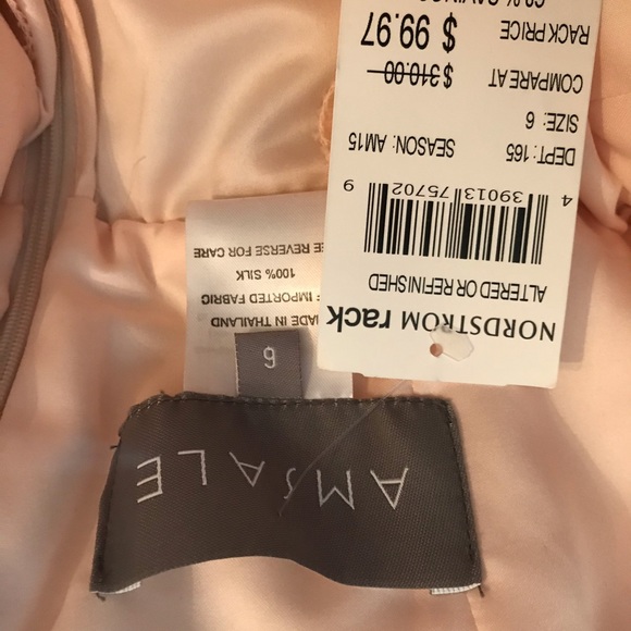 New with tags $310 Amsale chiffon dress gown 6 NEW - Picture 8 of 8